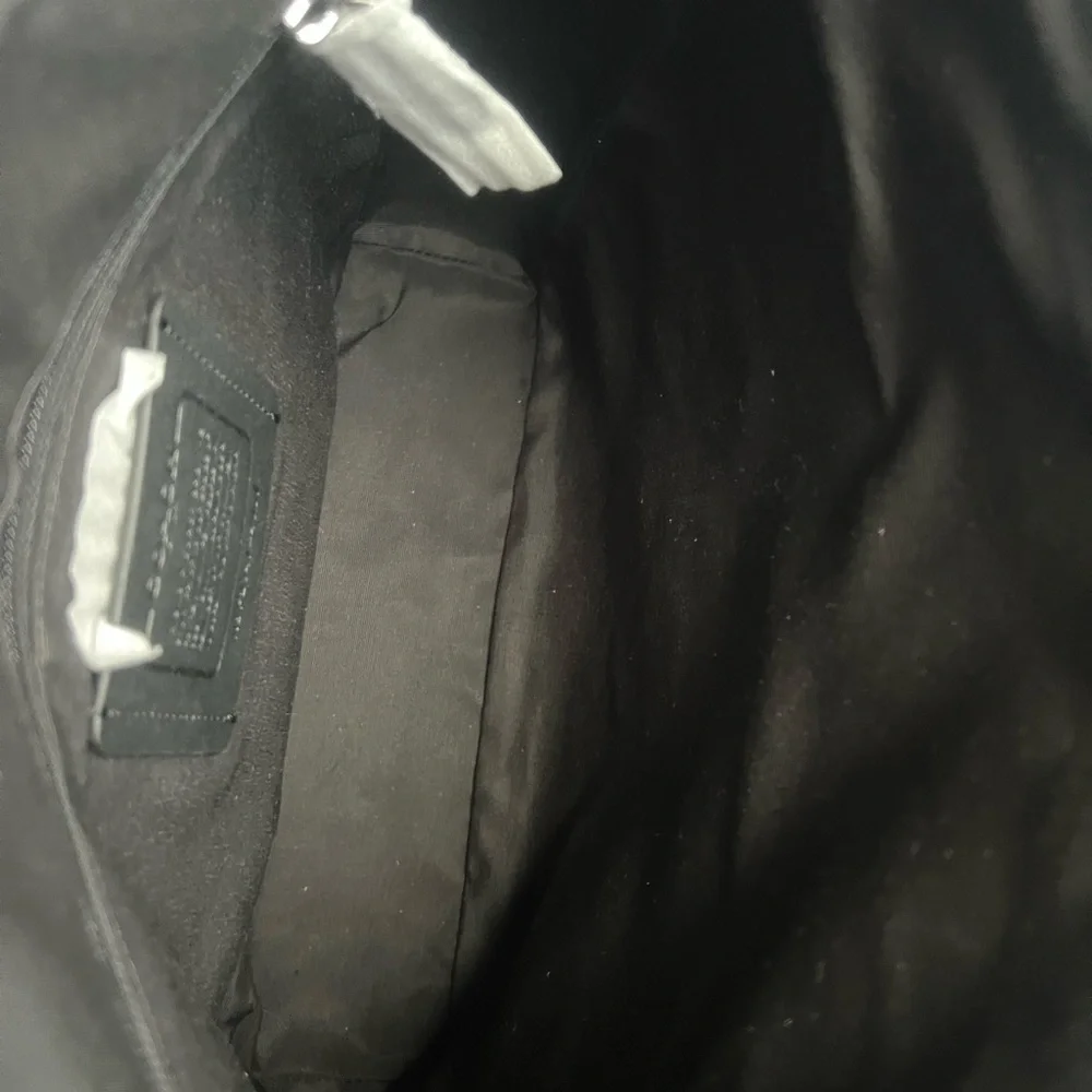 Coach Black Leather Men's Bag